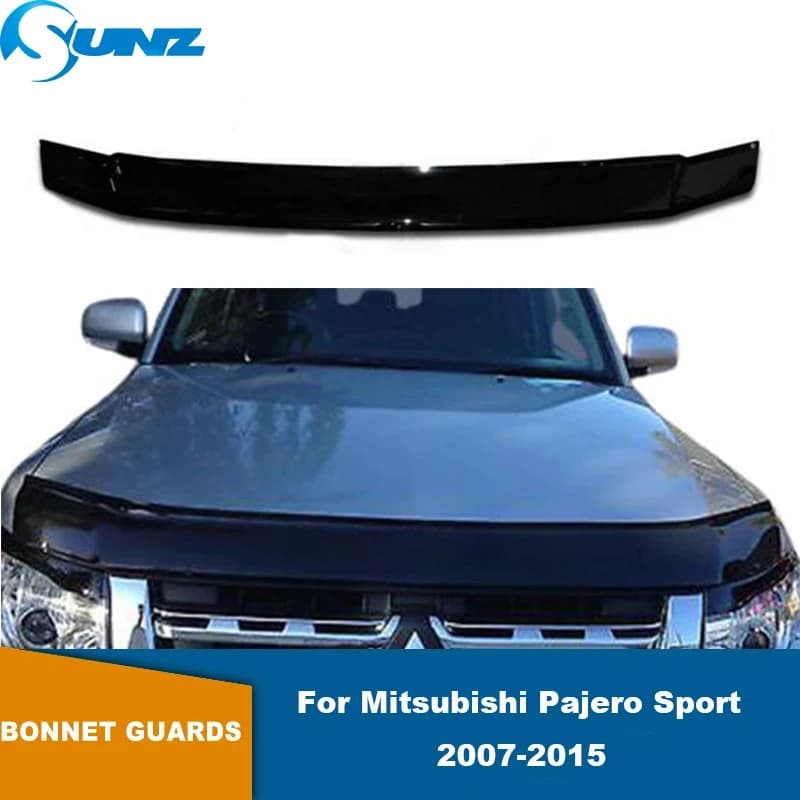 Bonnet Guard For Mitsubishi Pajero Montero 2007 2008 2009 2010 2011 2012 2013 2014 2015 Front Bug Shield Hood Deflector