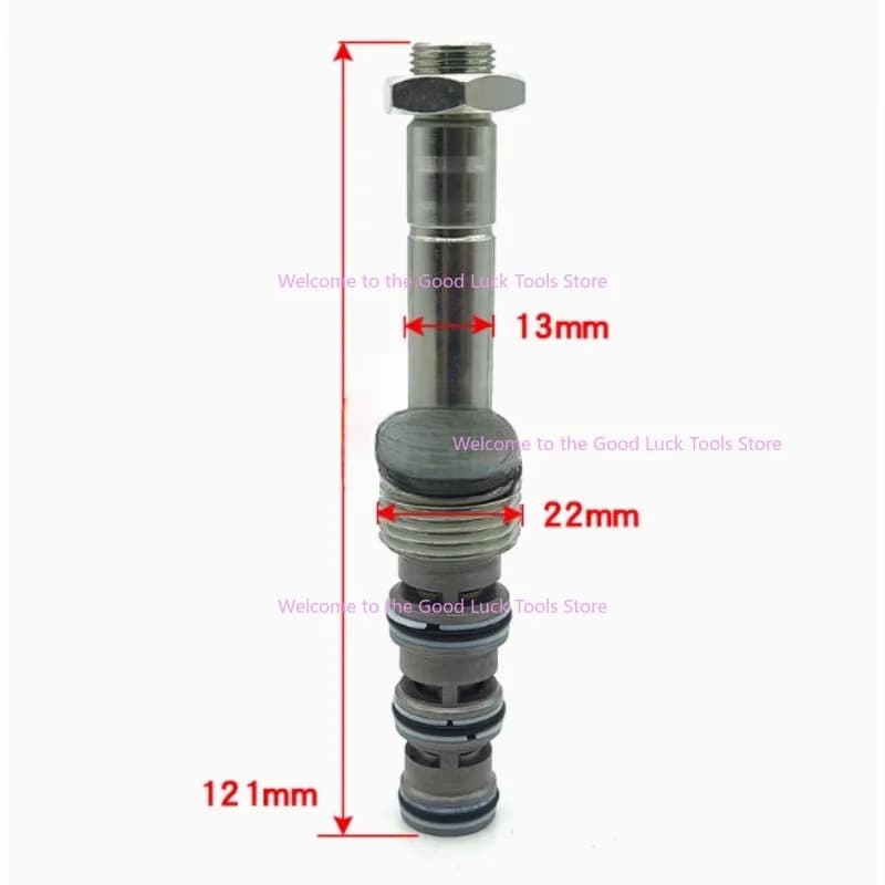 1PC Pilot Solenoid Valve Core 13MM Flat Hole For Daewoo DH150/dh220/DH225/300-5-7-9