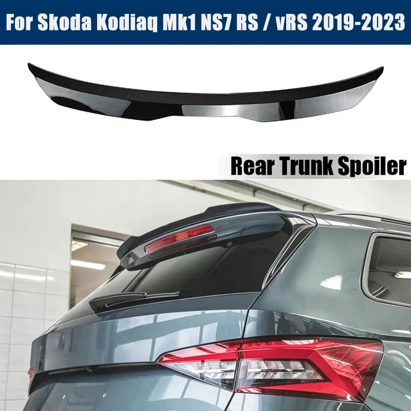 Rear Trunk Spoiler Roof Wing Racing Sport Splitter Exterior Part For Skoda Kodiaq Mk1 NS7 RS / vRS 2019-2023 Tuning Accessories