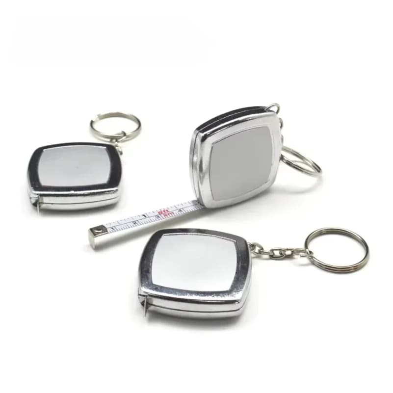 2M Mini Tape Key Chain Portable Cute Small Steel Tape Woodworking Measuring Hand Tools Festive Exquisite Small Gifts
