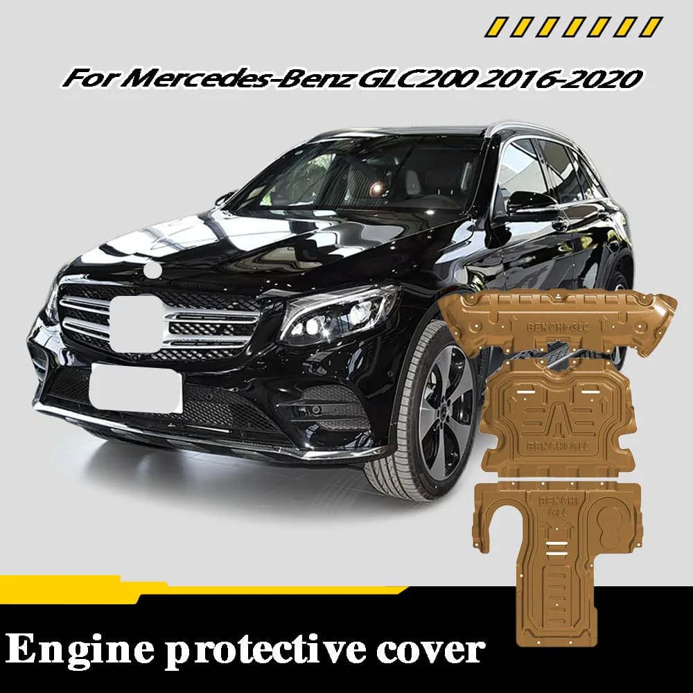 Under Engine Guard Splash Shield Mud Fender Cover Plate Fender Mudguard Protector  For Mercedes-Benz GLC200 2016-2020 2.0T