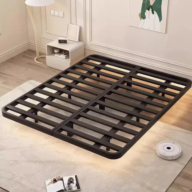 Modern Nordic Luxury Bed Master Queen King Modern Salon Bed Wood Bedroom Leather Letto Matrimoniale Multifunzione Furniture
