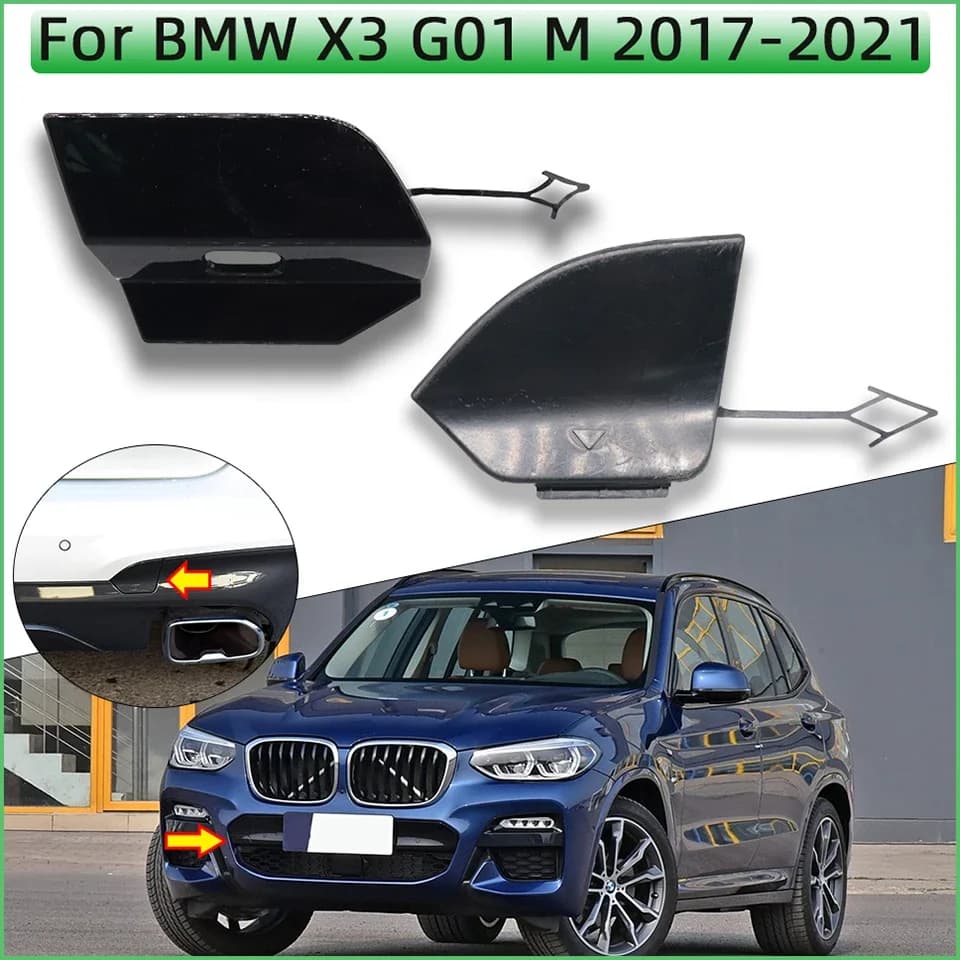 Auto Parts Front Rear Bumper Tow Hook Cover Towing Eye Cap For BMW X3 G01 M 2017 2018 2019 2020 2021 Trailer Cover Decoration