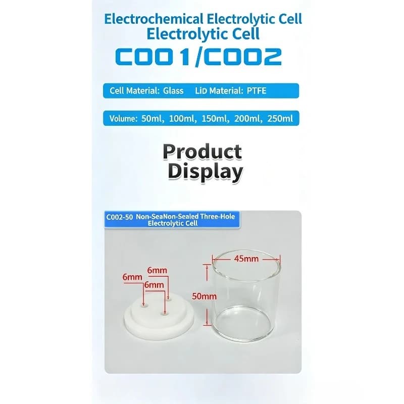 C002 Electrolytic Test Cell For Catalyst Performance Evaluation Water Electrolysis Electrochemical Experiment Setup