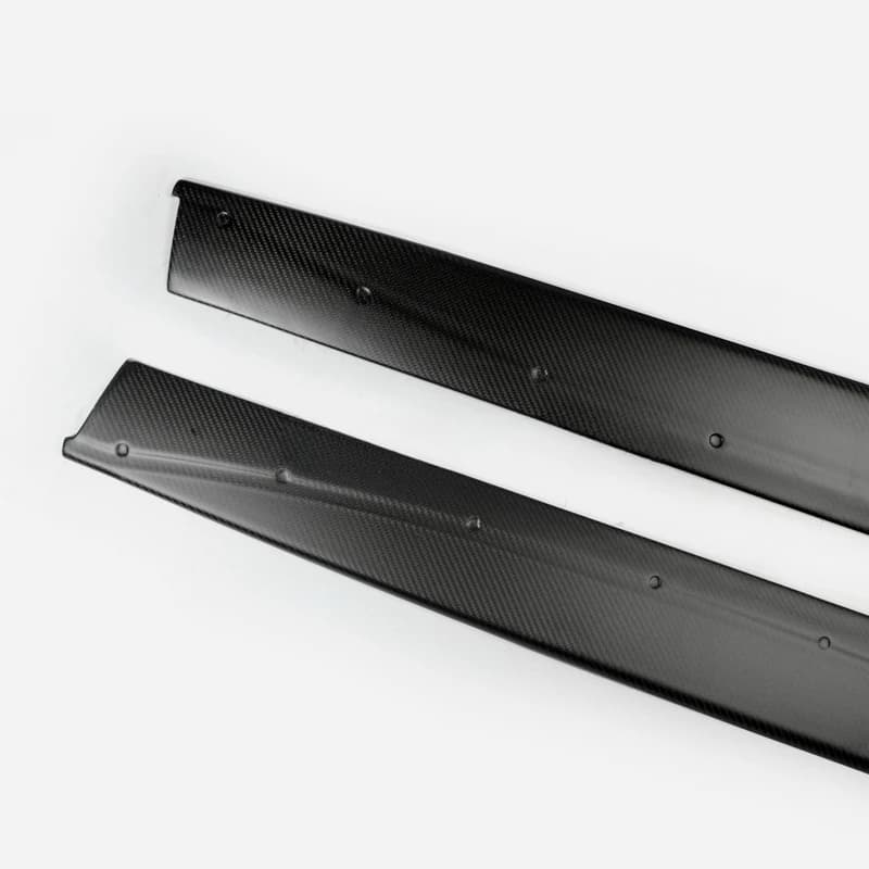 High Quality Matte Carbon Fiber Side Skirt Extensions Replacement Tuning Easy Install for F82 F83 M4