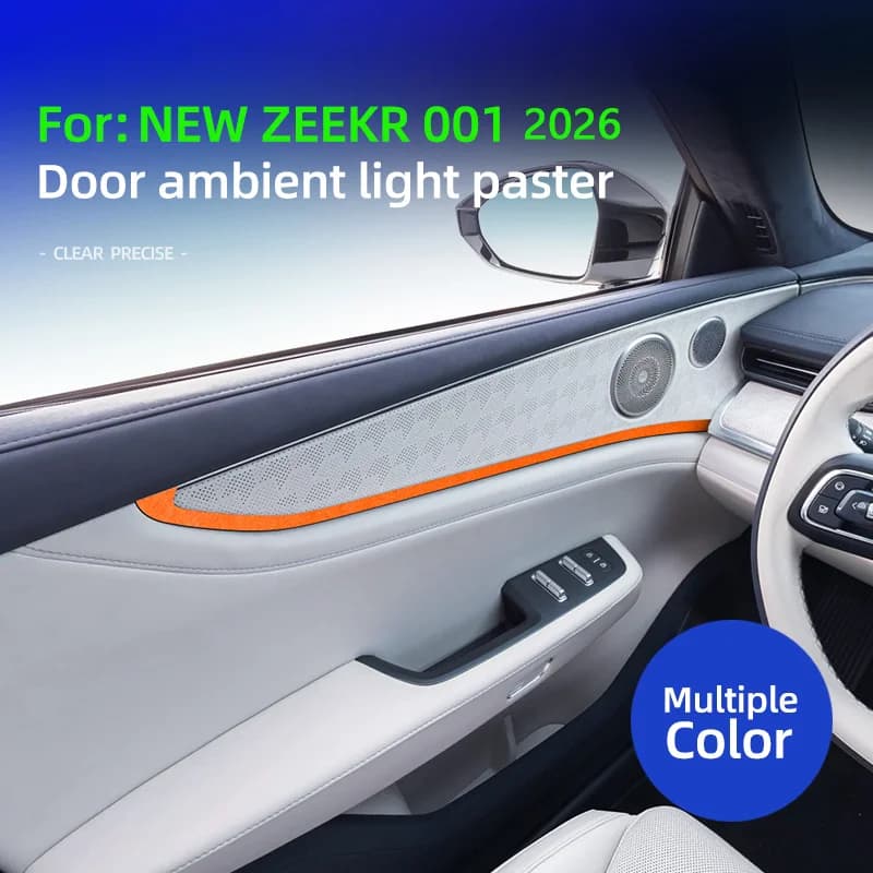 For New Refreshed ZEEKR 001 2026, 001 Max 001 Ultra+ Alcan tara Car Door Panel LED Ambient Lighting Trim Strips Auto Accessories