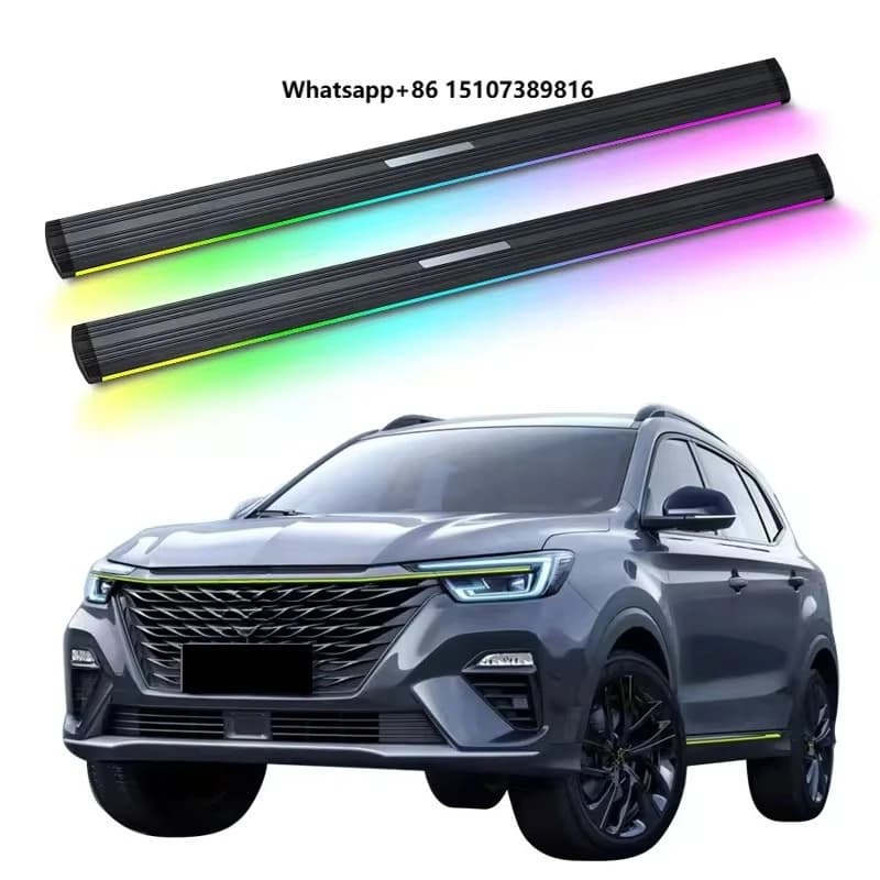 Automatic Electric Power Side Step Running Board Neon Led Light for MG Roewe RX5 2016+