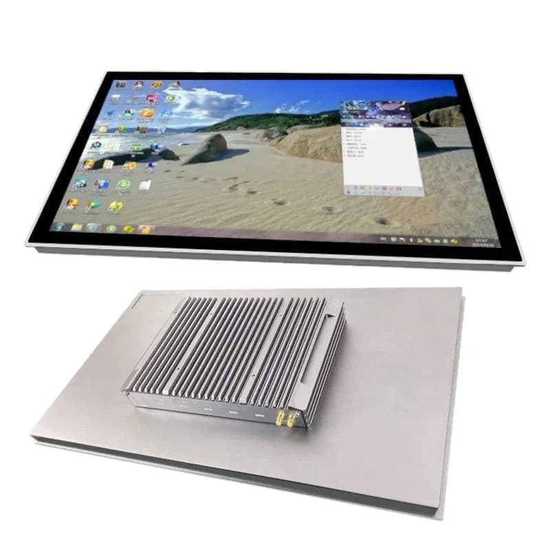 Android fully enclosed capacitive touch 10.4-21 inch screwless industrial all-in-one machine