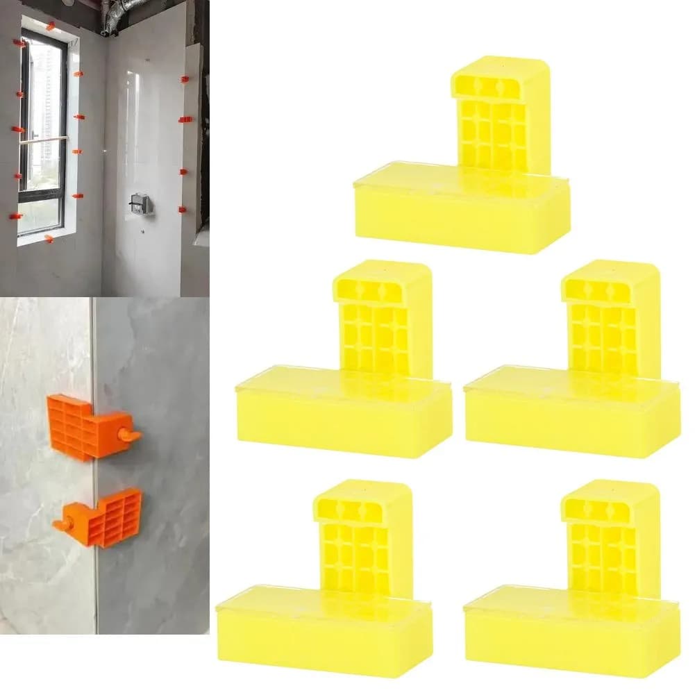 5PCS Corner Leveling Clip for Wall Tiles Plastic 60x30x33mm Flush Tool