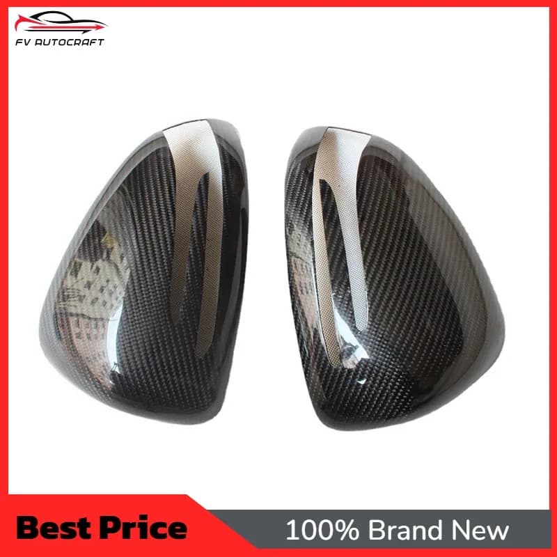 【2026】Car Accessories Carbon Fiber Mirrors Covers Trim Side Mirror Cover For Mercedes Benz SLK Class R172 2011-2015