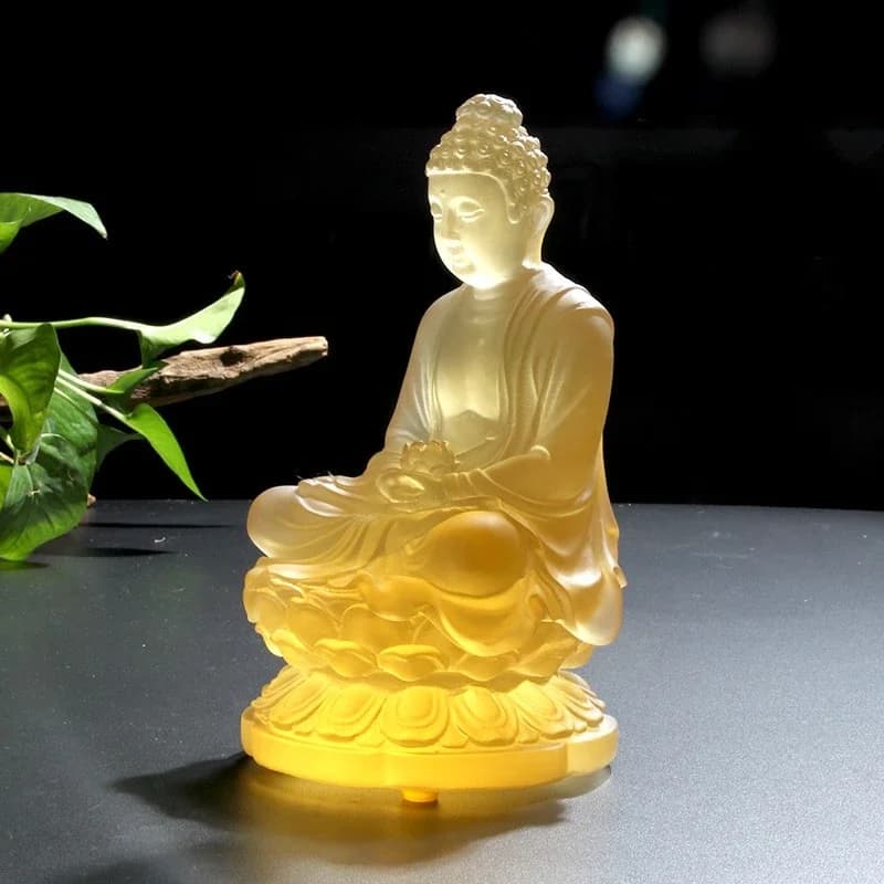 CLL Shakyani Buddha Biography Medicine Buddha Sanbao Buddha Main Offering Glazed Ornament