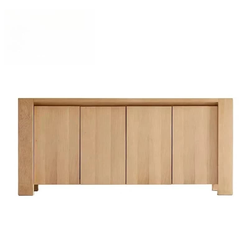 high quality Modern Solid Dining Room Furniture Sidard Buffet Cinet Natural Oak Wood Storage Media Console