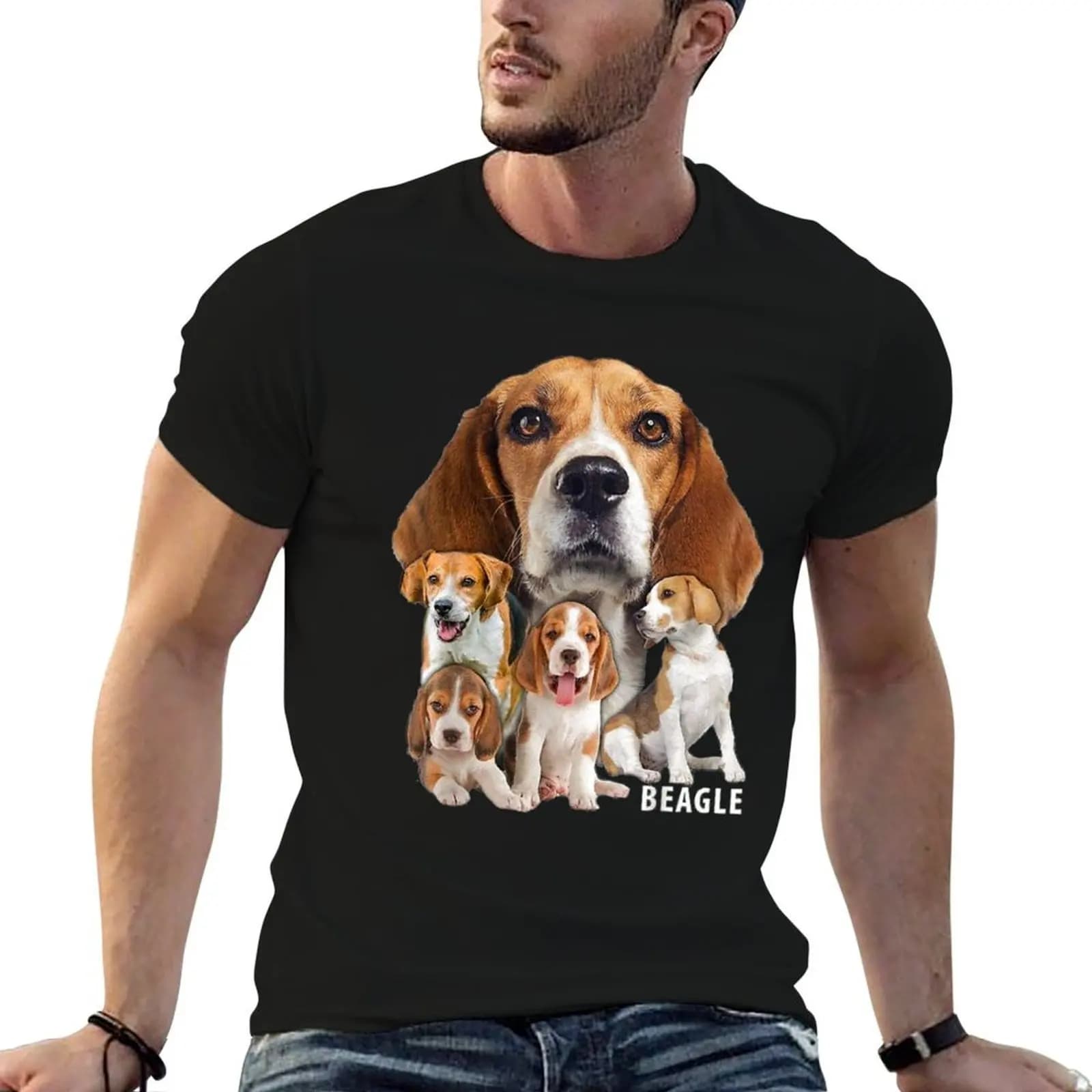 I Love My Beagle Dog Themed Funny Beagle Lover T-Shirt basketball graphic tees summer top funny t shirts men