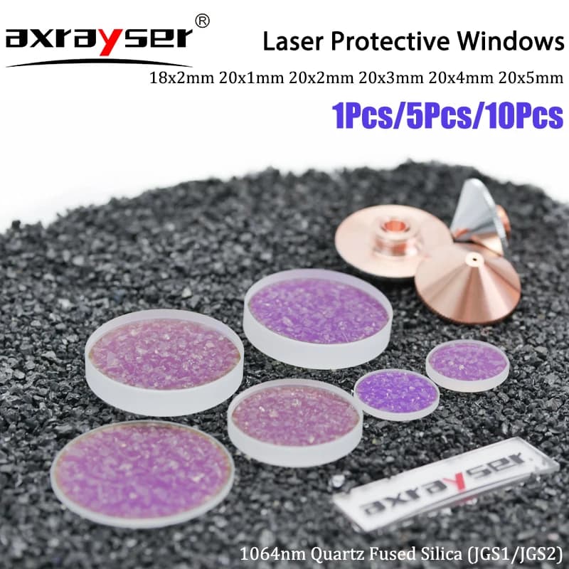 1/5/10pcs Ultra 34x5 37x7 18x2 20x2 20x3 20x4 Protective Windows 1064nm for Raytools Bochu WSX QiLin Cutting Welding Machine