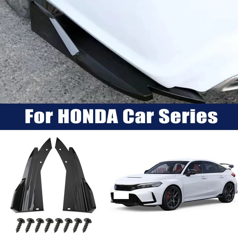 Rear Bumper Lip Diffuser Splitter Canard Protector Front Spoiler Body Kit For Honda Civic Accord CRV HRV Fit Jazz City Passport