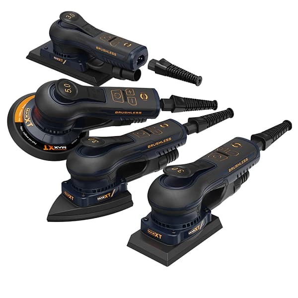 MAXXT 2024 New Design 400W Electric Random Orbital  Brushless Sander With Variable Speed  6inch 150mm