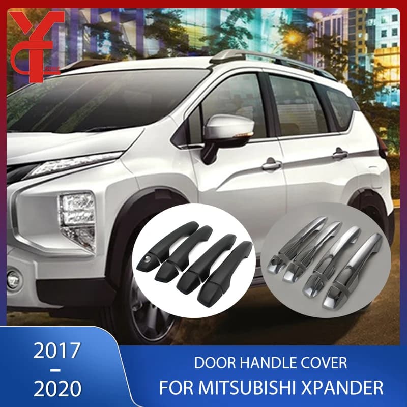 ABS Door Handle Cover Chrome Matte Black For mitsubishi xpander 2017 2018 2019 2020 door handle Protector YCSUNZ