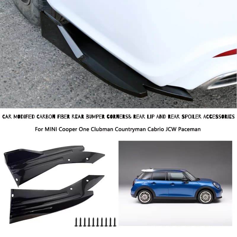 Rear Bumper Lip Diffuser Splitter Canard Protector Front For MINI Cooper One Clubman Countryman Cabrio JCW Paceman