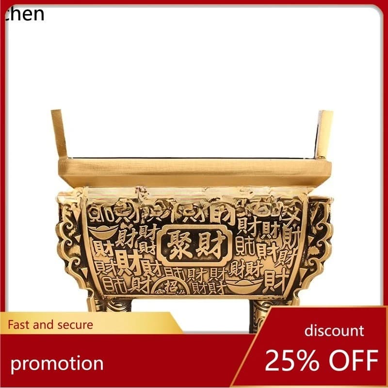 Cz copper tripod ornament large size ding sheng ding office opening home crafts ding incense burner