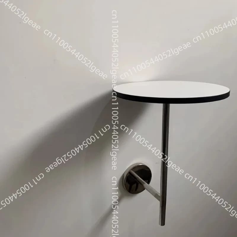 Pre-loved Wall-mounted Table, Rusty Steel, Deck Side Table, Coffee Table