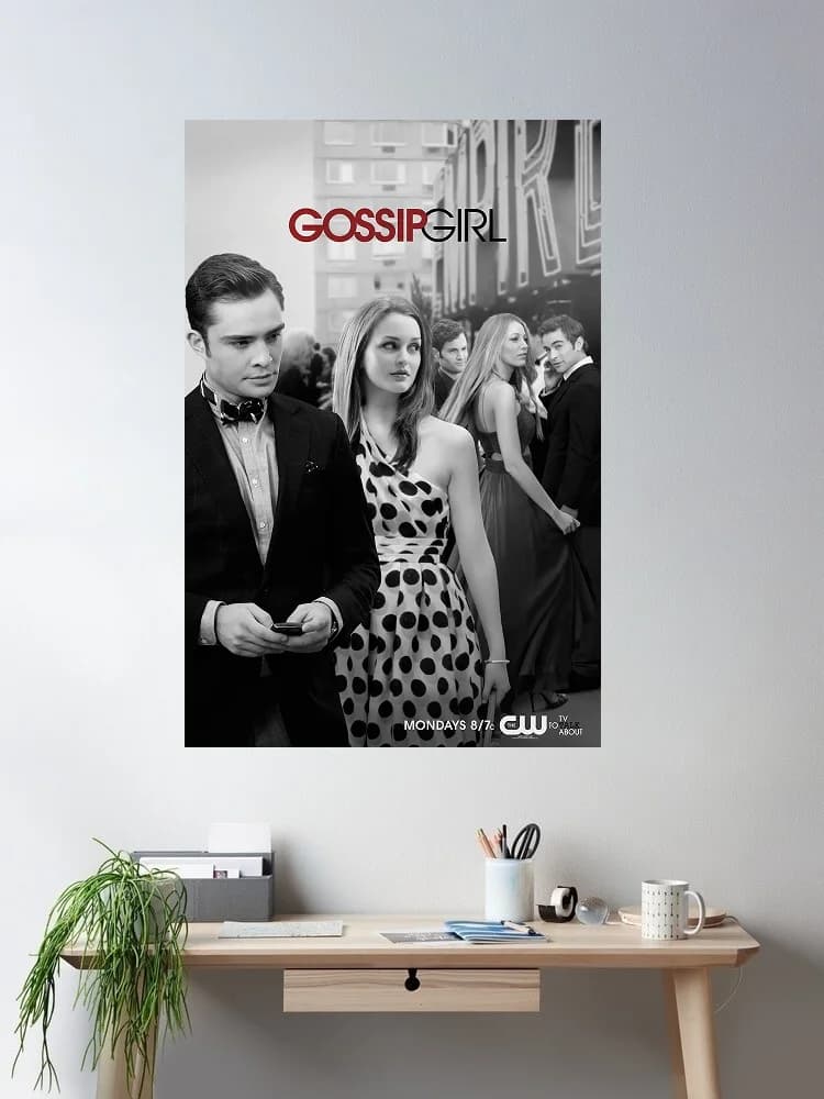 Gossip Girl Movie, Painting Print Art Silk Poster, for Living Room Decoration, Home Wall Decor Picture