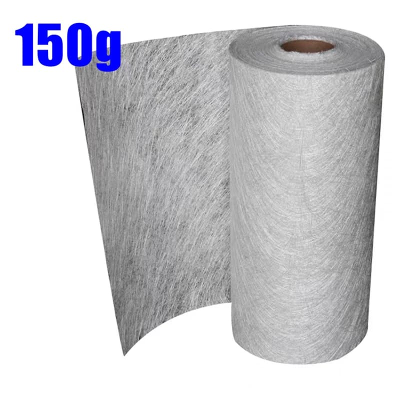 150gsm Glass Fiber Cloth Alkali-Free Fiberglass Resin Chopped Strand Mat 100cm Width *100cm Length