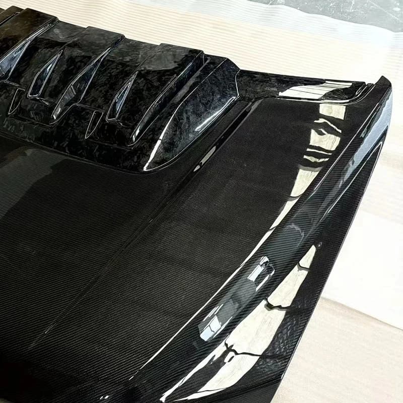 Car Accessories Lightweight Carbon Fiber Front Hood Replacement Tuning Sport Black for Raptor Gen 3