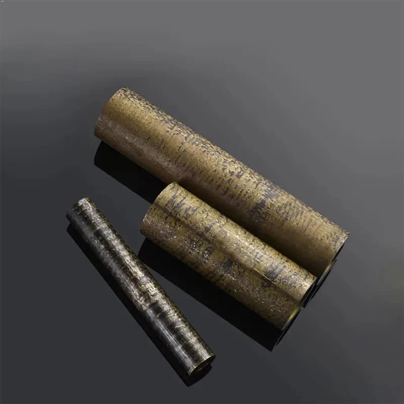 Tin Bronze Green Copper Tube Wear Resistant Bushing Support Custom Cut 100mm Length