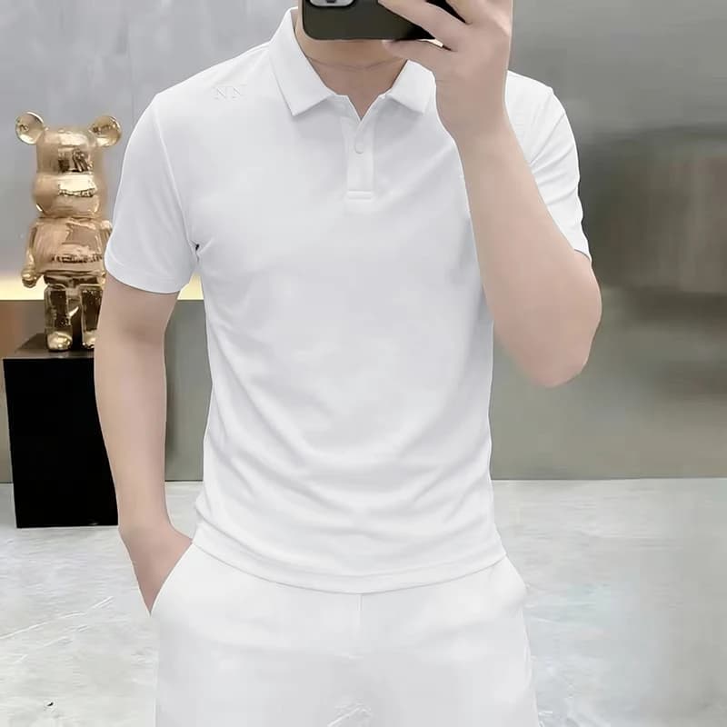 2026 Summer New Style Men's Short-Sleeved Polo Shirt Fashion Trend T-Shirt