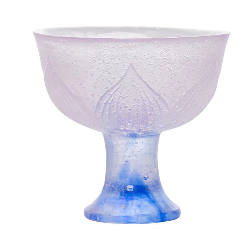 Peach Cuilian Pattern High Foot Cup Ancient Glazed Kung Fu Teacup Handmade High-end Master Cup Tea Cup