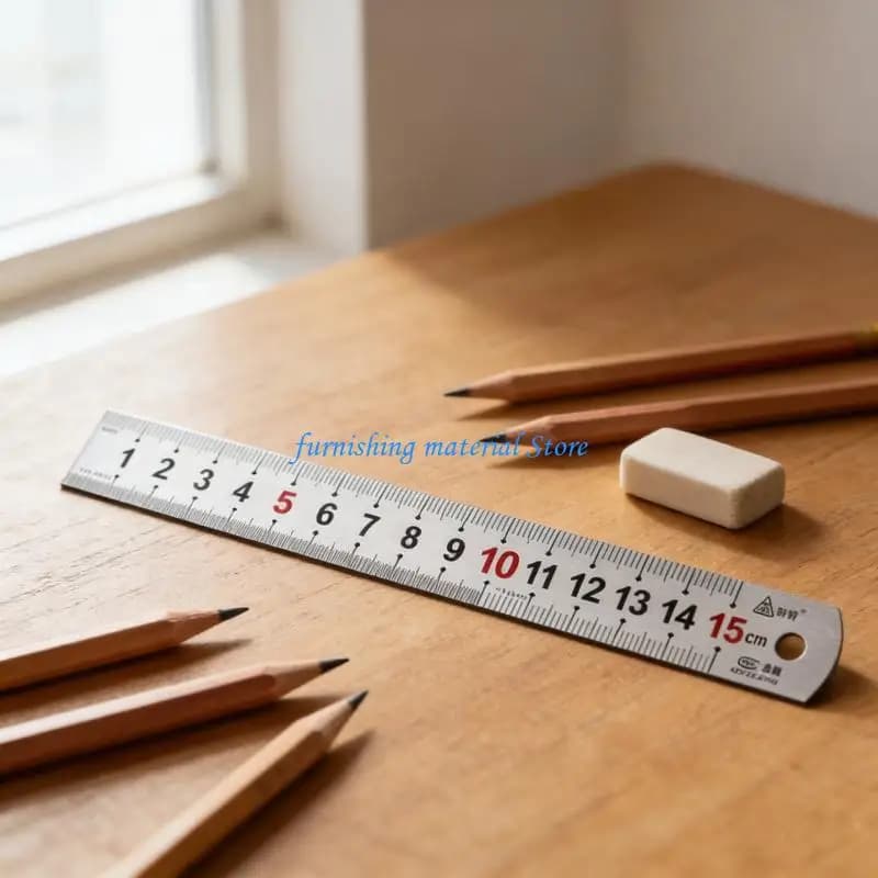 Y5GD Carpenter Scribing Ruler with Slide Stop Measuring Marking Gauge Pocket Ruler