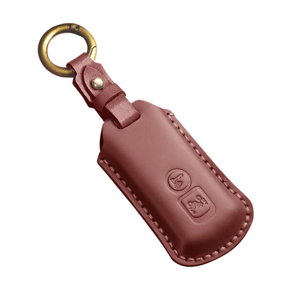 Genuine Leather Motorcycle Key Case Cover Shell Protector Fob Holder for Honda NS125LA Lead125 PCX160 Forza 350 Accessories