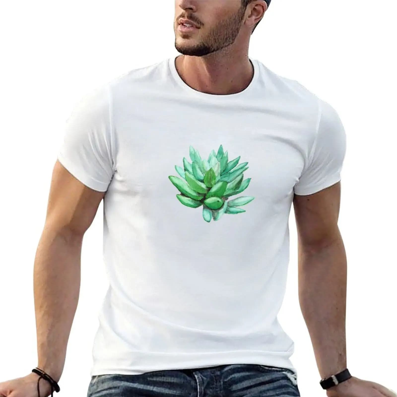succulent echeveria T-Shirt quick-drying sweat Men's t shirts