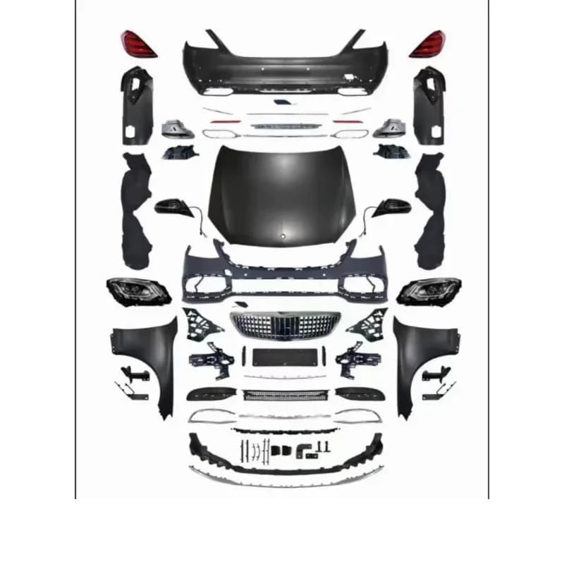 W221 Up To W222 Body Kit  For - W221 S Class 2006-2012 Year Upgr New For  Widebody Kit Bodykit