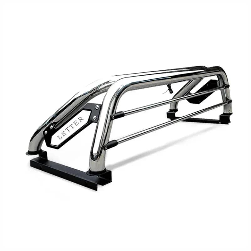 Hot Selling Silver Color With LED Roll Bar Sport Bar For Hilux Vigo Revo Isuzu D-MAX Ranger