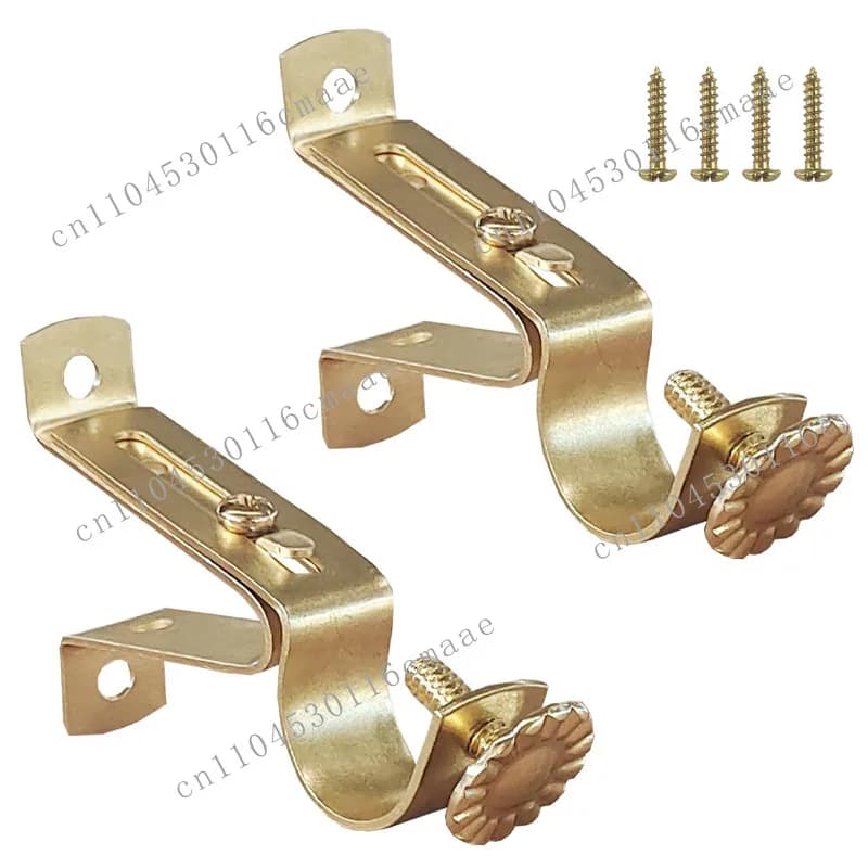 Curtain bracket Adjustable accessories 19mm Roman rod Universal telescopic  Single rod base Adjustment bracket Electroplating