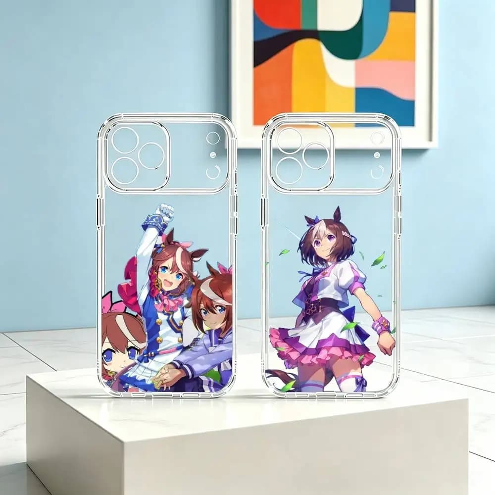 Umamusume Pretty D-Derby   Phone Case Transparent Silicone Soft For iPhone 17 16 15 14 13 12 11 Mini Pro Max Plus Gift
