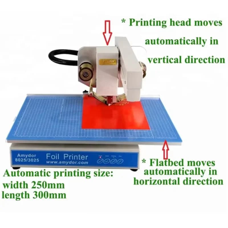 High Quality Digital Flatbed Gold Foil Printer Printing Machine for Hot Stamping on Paper Bag/ Leather / Thesis Tender Cover