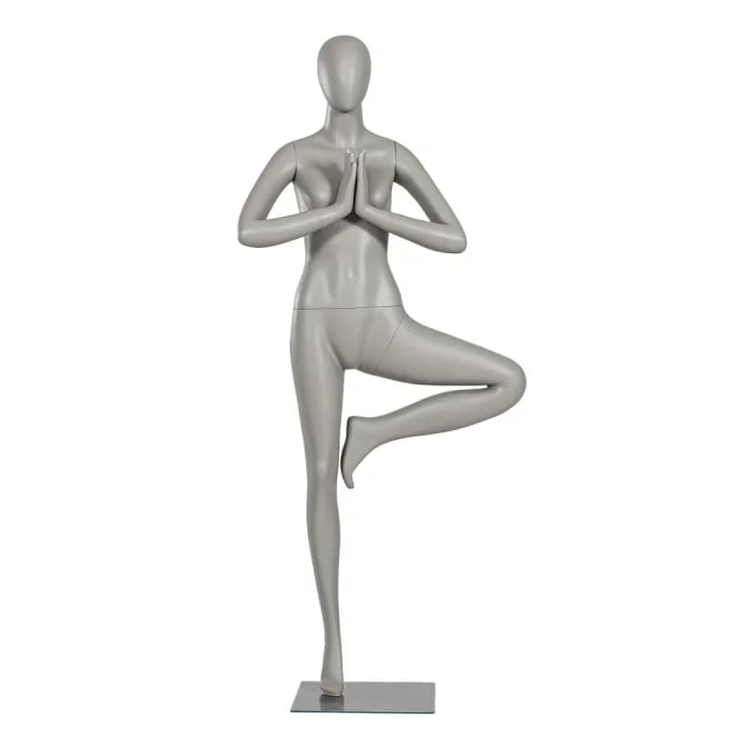 Yoga model props, full body model display stand, women's trouser leg model sports half body