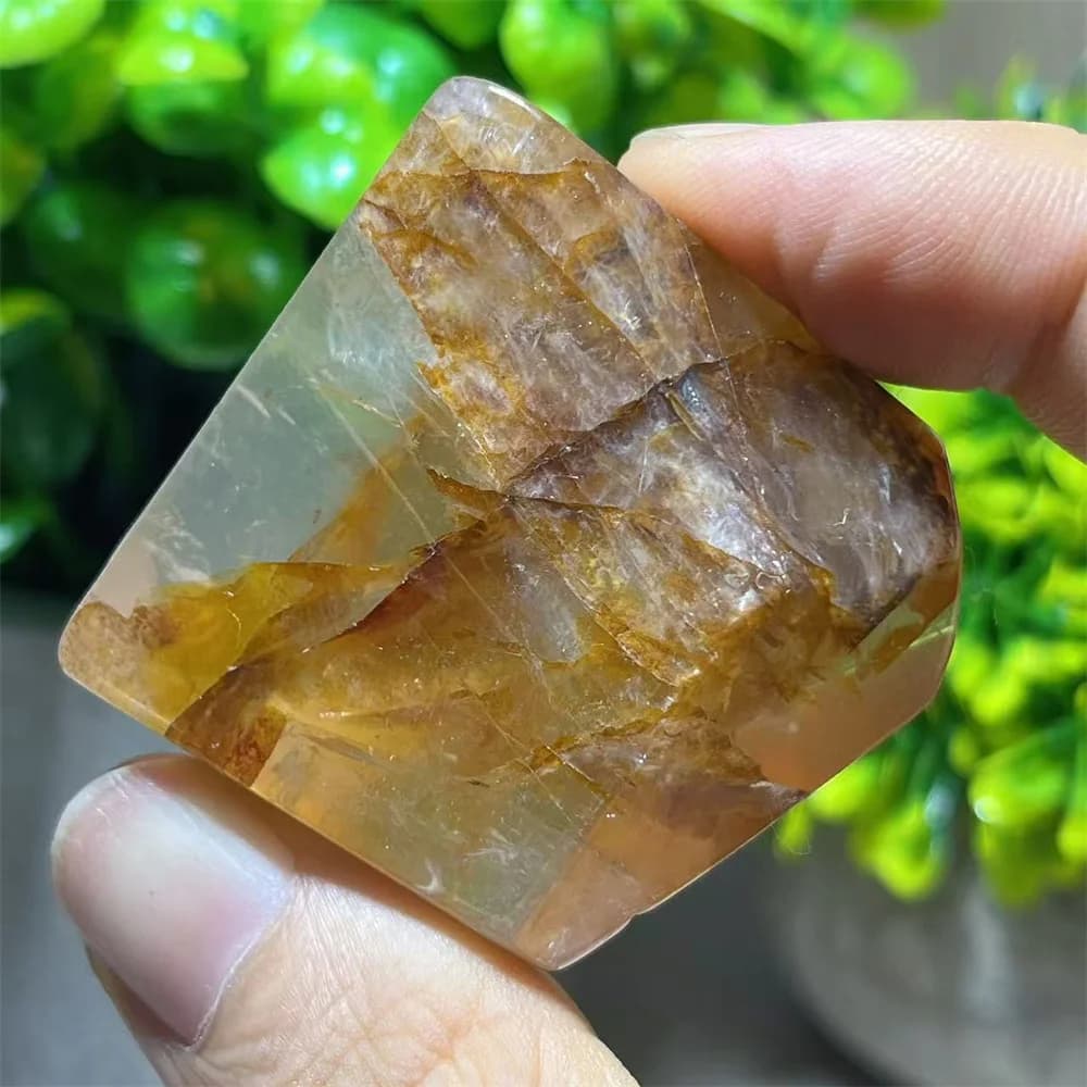 Cristallo naturale Golden Healer Crystal Healing Plam Spiritual Wicca Quartz Reiki Ornaments For Home Decoration Room