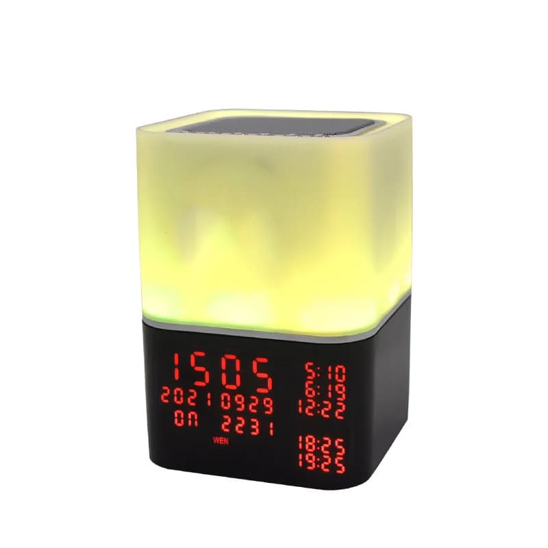 Speaker, Bluetooth alarm clock stereo, stereo with ambient light