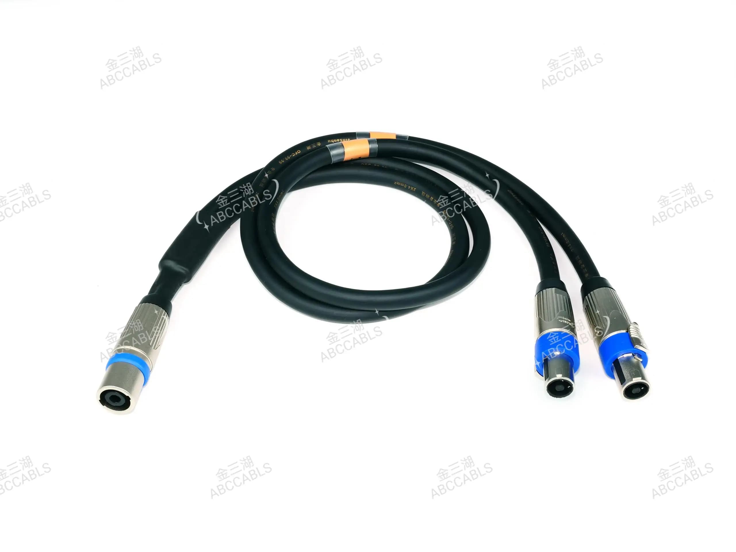 ABCCABLS XLR Y Splitter Cable 1 Female To 2 Male OFC 2*4mm² Balanced Audio Cord For Stage Mixer Speaker