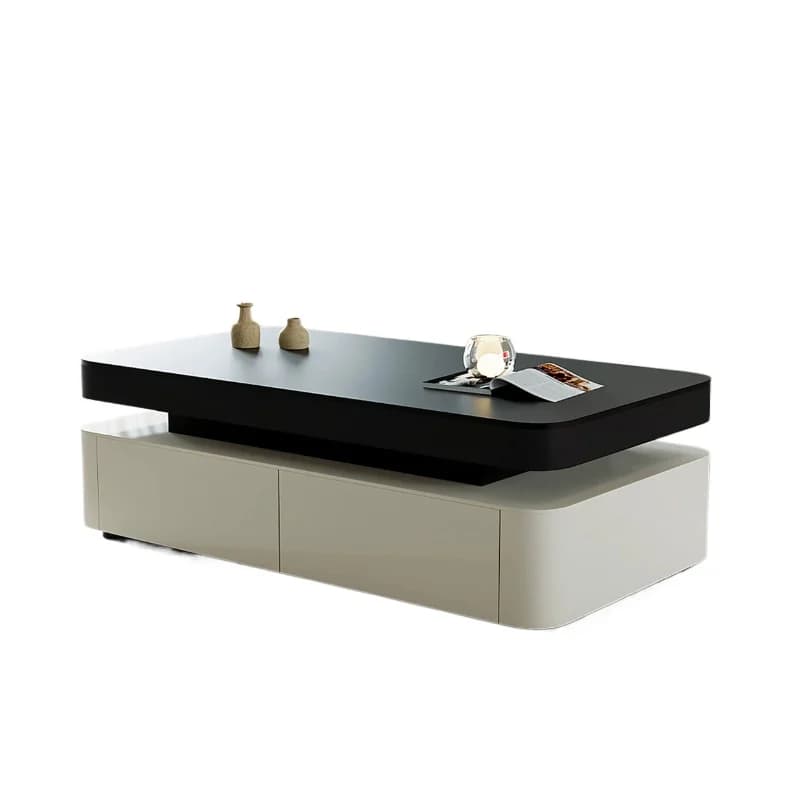 CX solid wood, living room home, modern minimalism, high-end rock slab coffee table