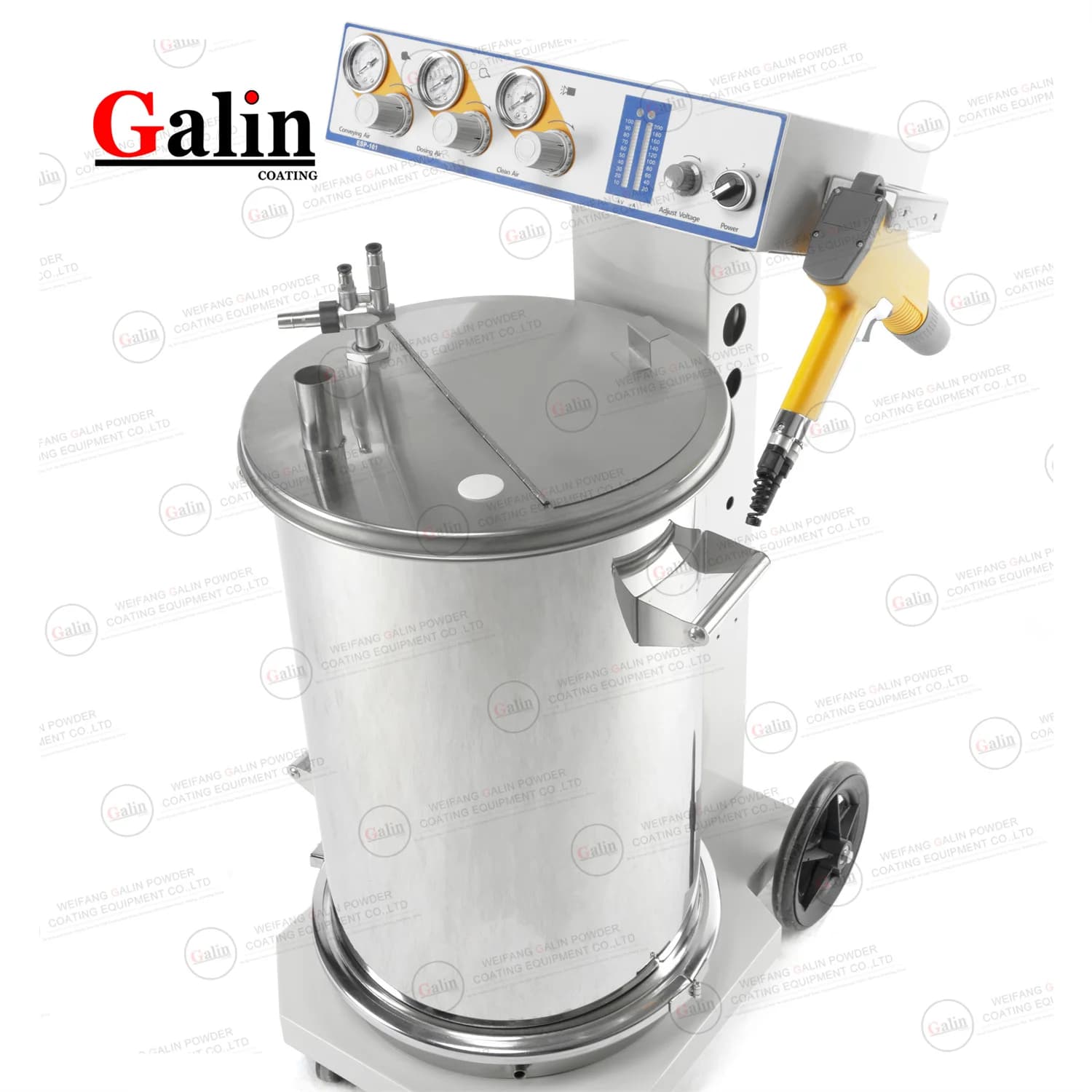 Electrostatic Powder Coating Spray Machine Equipment System Line  Booth Oven Galin ESP 101  Complete With Hopper