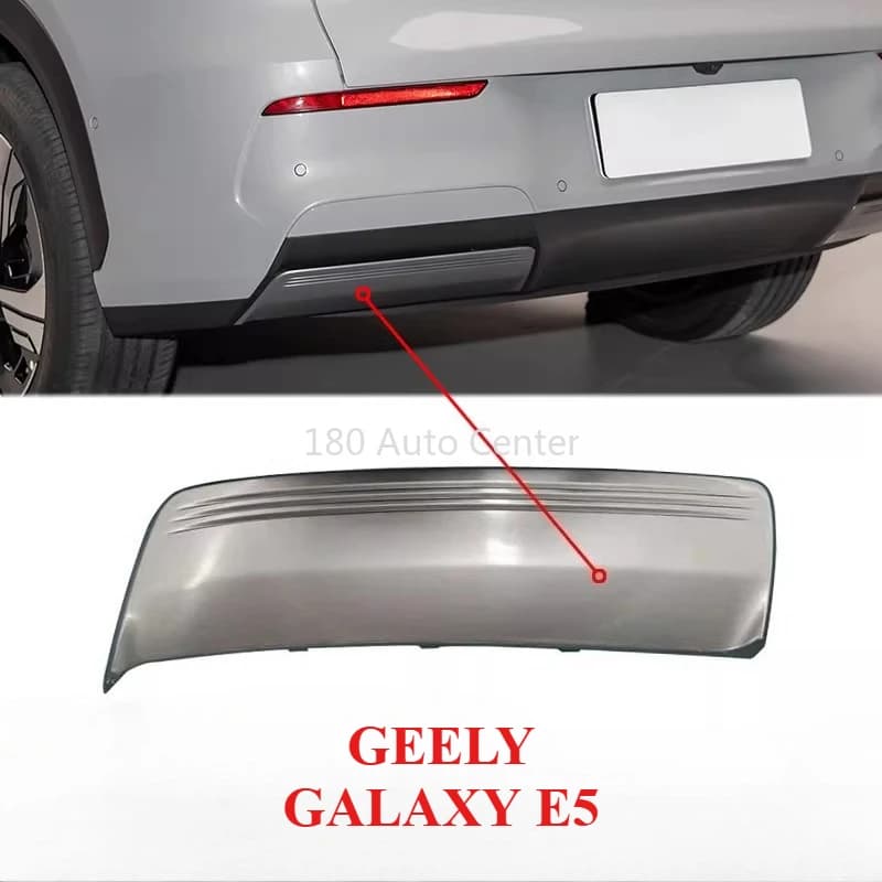 Original Rear Bumper Decoration for GEELY GALAXY E5 Silver Panels