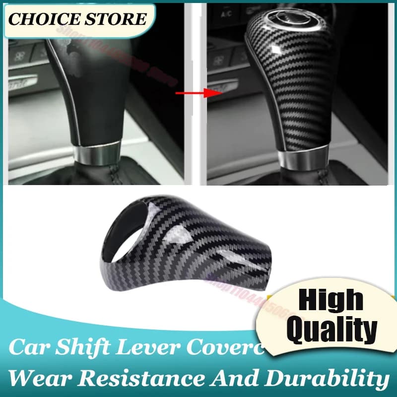 Car Gear Shift Handle Sleeve Cover Trim Stripe For Mercedes-Benz  W169 W211 W212 W203 W204 X204 C219 W218 Accessories