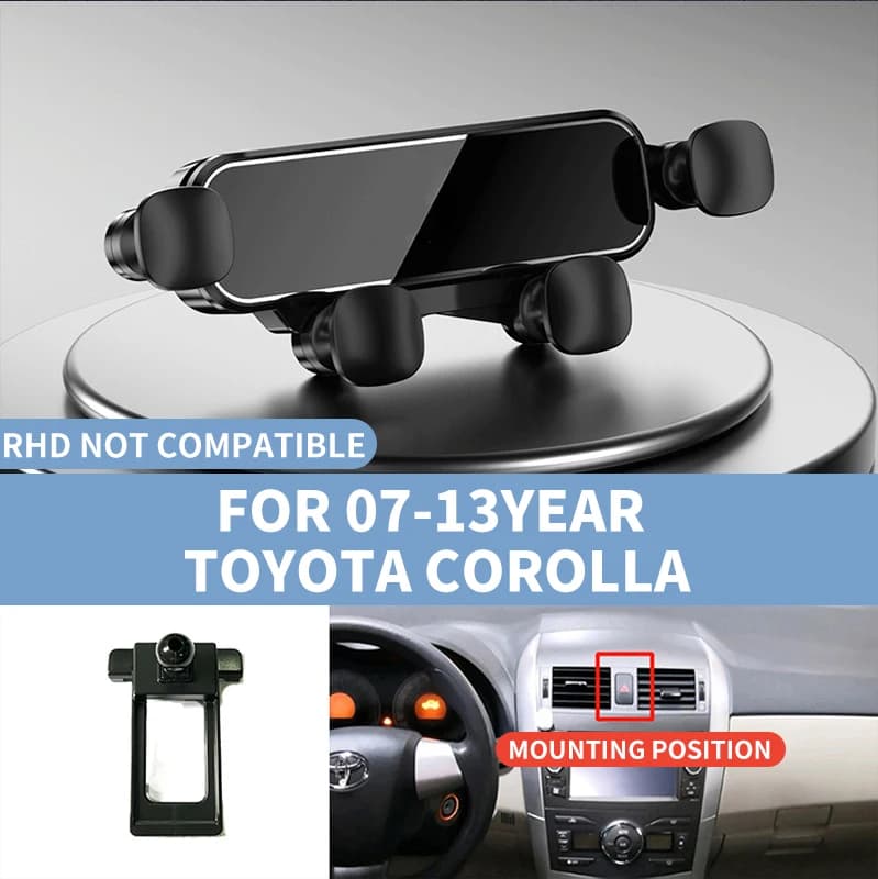 Stable car phone holder for 2007-2013 Toyota Corolla easy to install anti-shake advanced phone mount for driving navigation