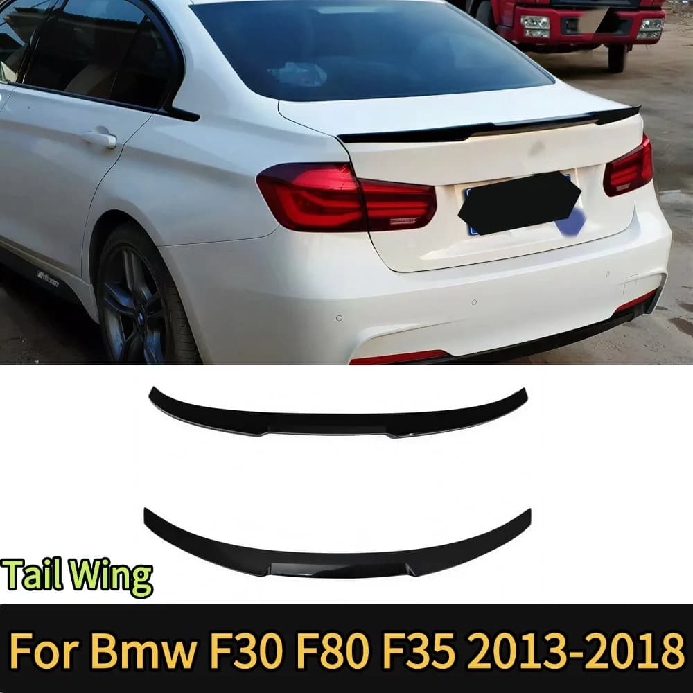 Tail Spoiler For BMW 3 Series F30 F35  F80 320i 340i 316d 320d 335d Saloon 2013-2018 Gloss Black M4 Style Rear Trunk Spoiler Lip