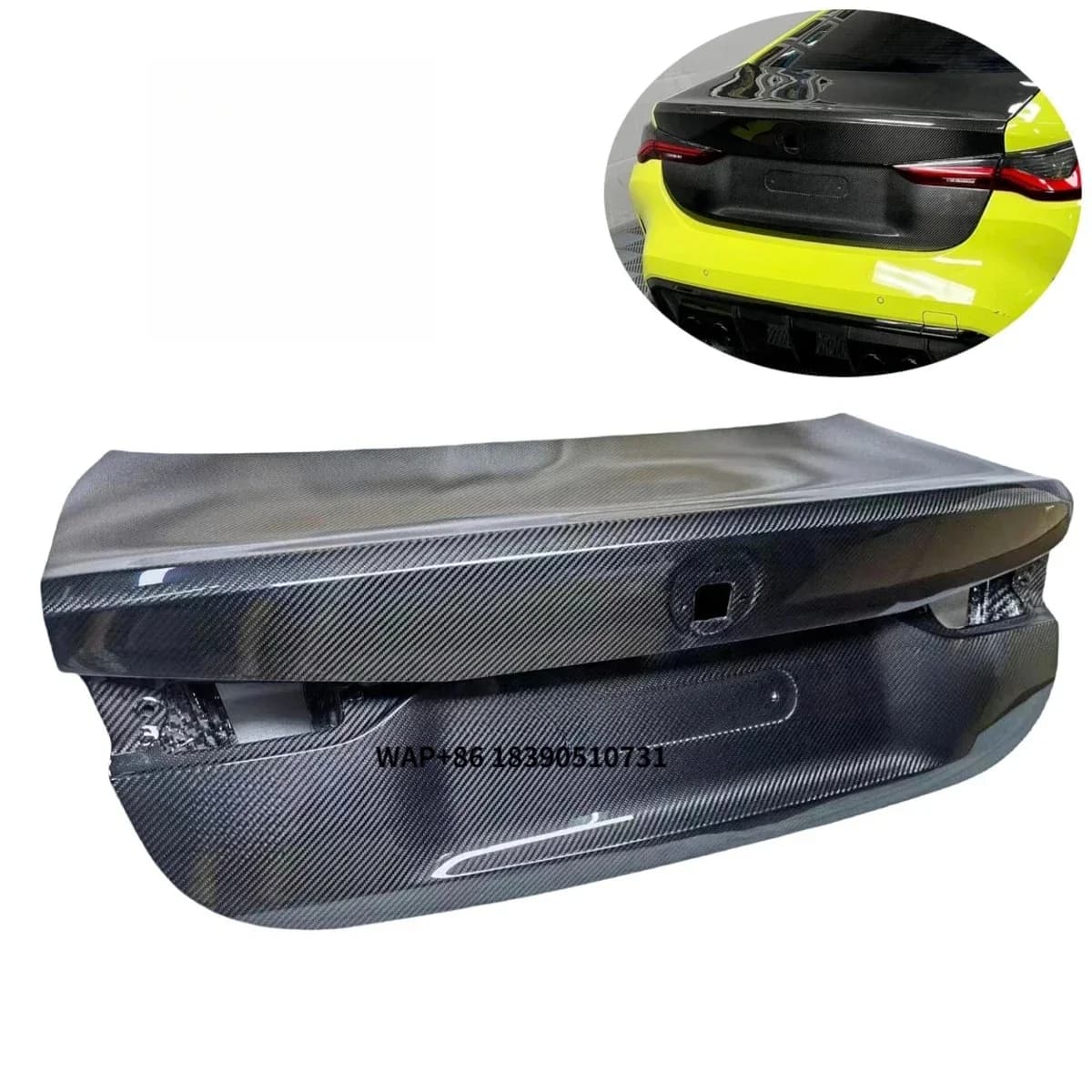 OEM Style Dry Carbon Fiber Rear Trunk Lid for G82 M4 G22 430i M440i M Sport Sedan