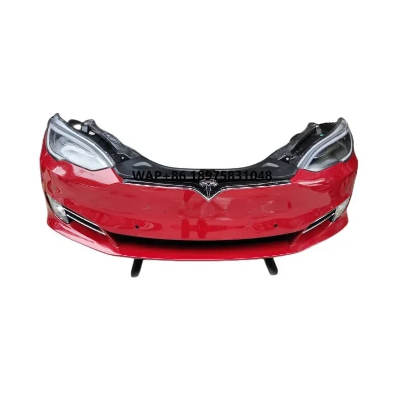 Model S Front Bumper Assembly Body Kit Front Bumper Assembly Car Front Modification Universal Screw Mount 1 Year Warranty